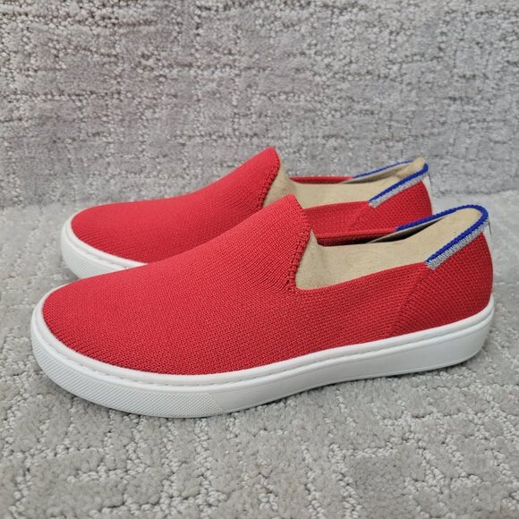 Rothy’s The Kids Sneaker Unisex US 1 Red Lollipop Round Toe Slip On Shoes - Picture 10 of 10